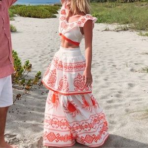 NWT Red Dress Boutique Co Ord Skirt Top Outfit